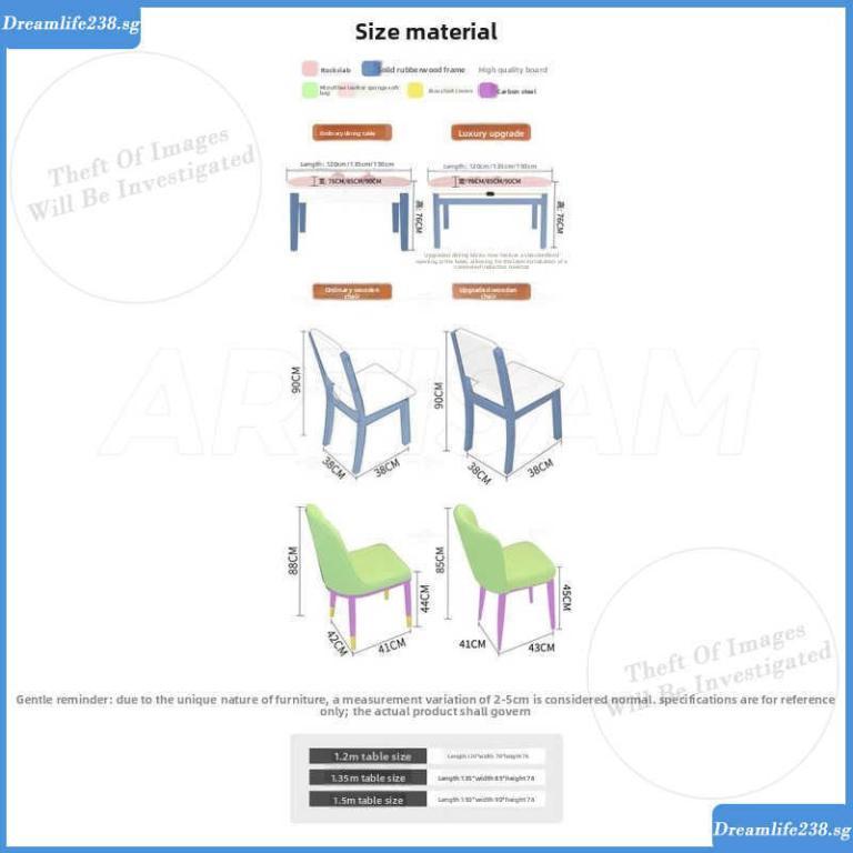 ARTISAM Extendable Dining Table Folding Table Rectangular … in Mandai - Image 1