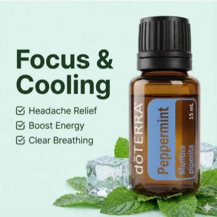 DoTERRAS PEPPERMINT 15ML Essential Oil Relieve stress in Geylang - Image 1