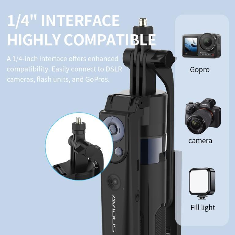 MORUI AVIDUS R40 Selfie Stick AI PTZ Gesture Face Tracking … in Woodlands - Image 1