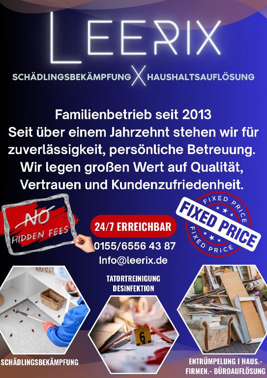 Leerix Schädlingsbekämpfung in Erkrath - Bild 1