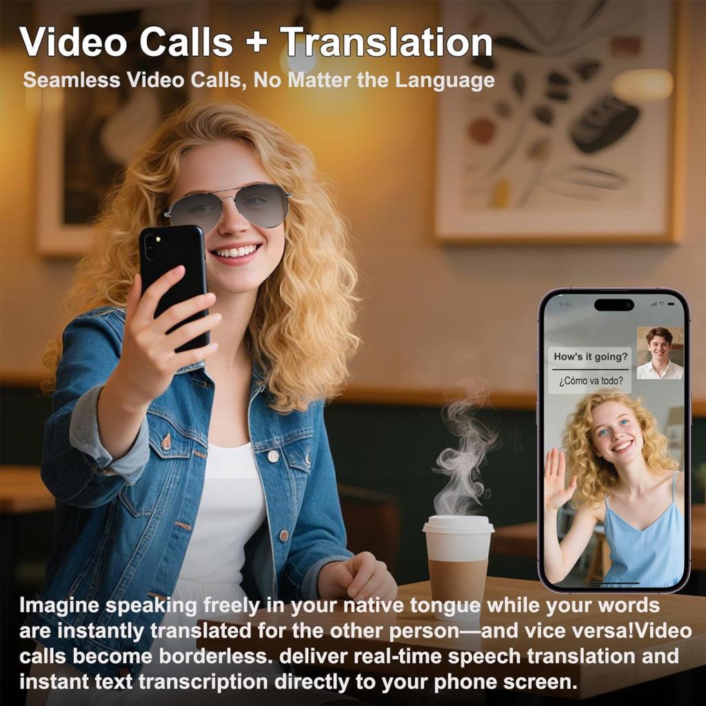 Aviator Bluetooth Smart Shades, Indoor Blue-Light Blocker & … in Singapore - Image 1