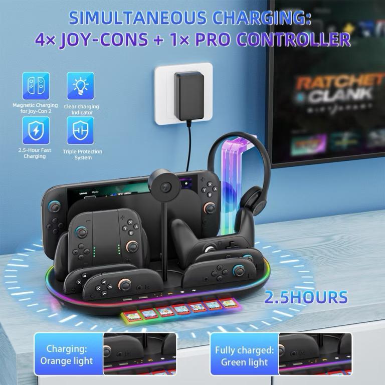 Switch 2 Charging Base NS2 joy-con Controller Switch2 Pro … in Toa Payoh - Image 1
