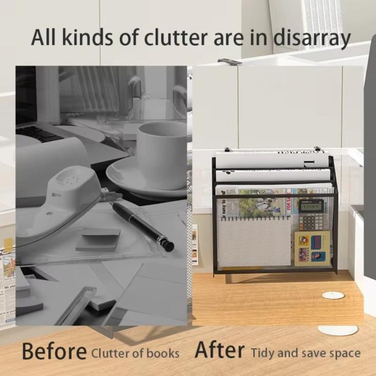 LIZMON Folder Storage Rack, Multi-Layer Metal Office … in North-Eastern Islands - Image 1