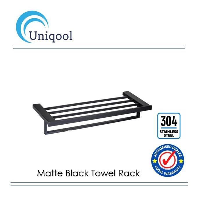 Becker SS304 Matte Black Towel Rack in Sembawang - Image 1