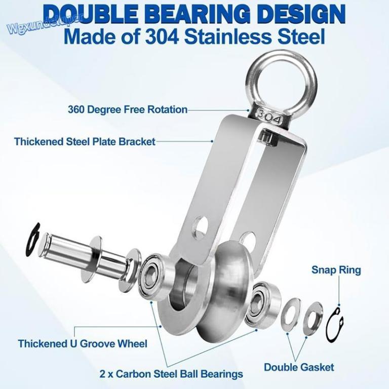 【W】Cable Pulley Wheel M34 Single Pulley Snatch Block … in Novena - Image 1