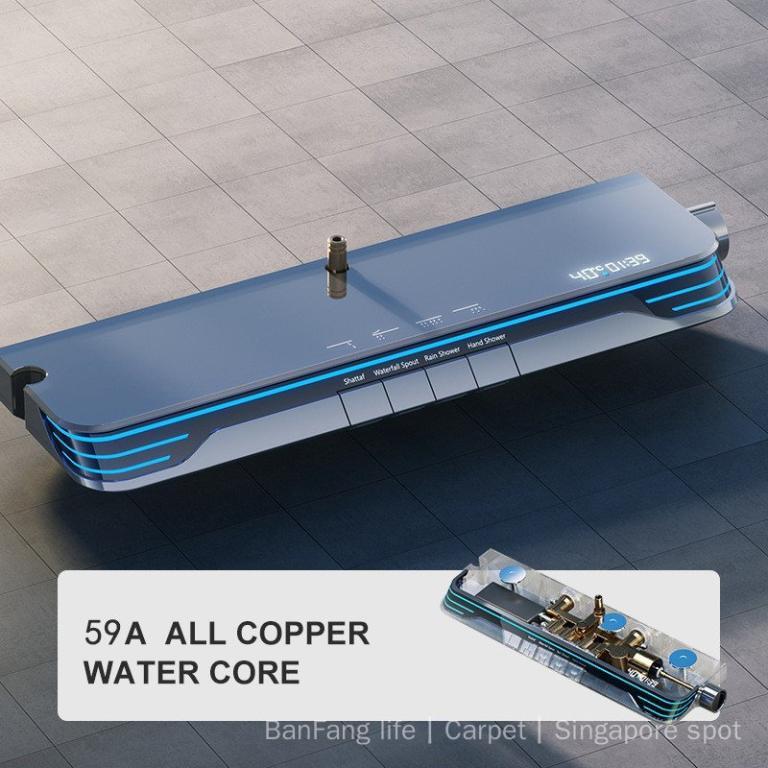 [New Product9Style]Copper Constant Temperature Shower Set … in Mandai - Image 1