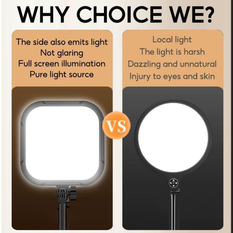 LED Video Panel Studio Light with Desktop Stand for Makeup … in Mandai - Image 1