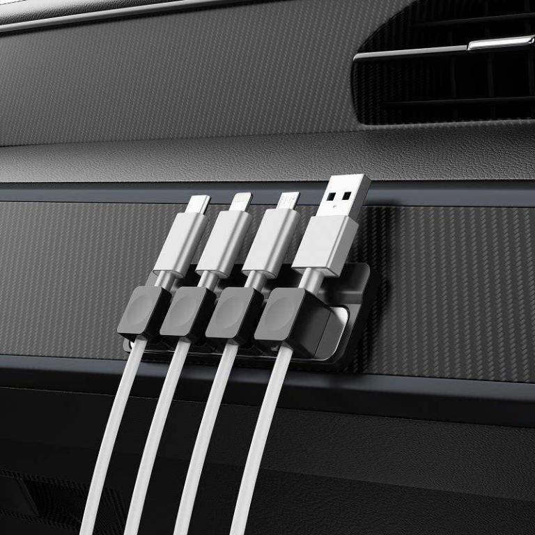 [happyss] 1 Set Adjustable Magnetic Cable Clips Power … in Woodlands - Image 1