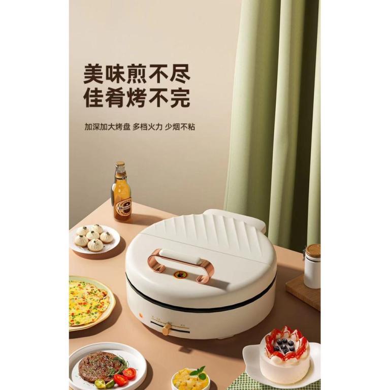 电饼铛家用双面加深多功能烙饼锅不粘煎饼机可调温全自动 in Woodlands - Image 1