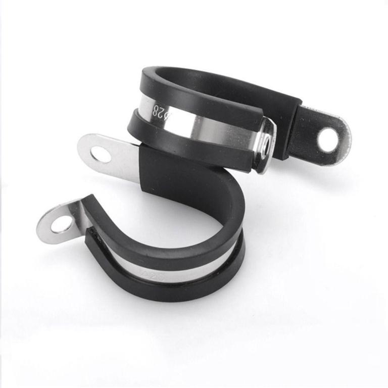 CAMELLI Wiring Hose Clamp, R-type Metal Rubber Lined Clips, … in Sembawang - Image 1