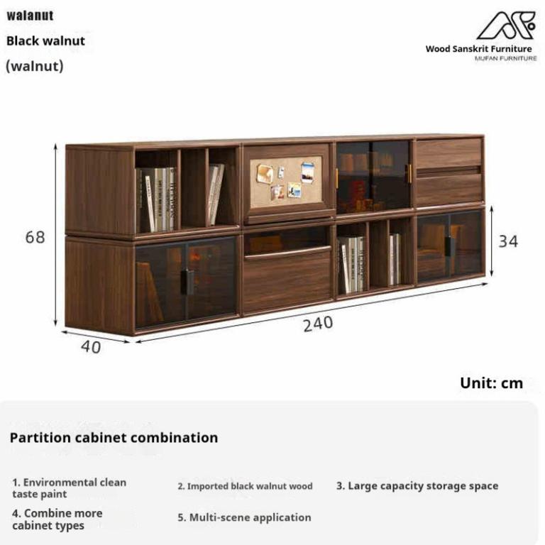 Solid Wood TV Console Multi-function TV Cabinet Tv Console … in Bishan - Image 1
