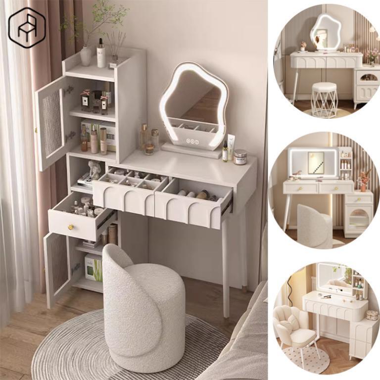 Dressing HWFX Table Makeup Table With LED Mirror Modern … in Woodlands - Image 1