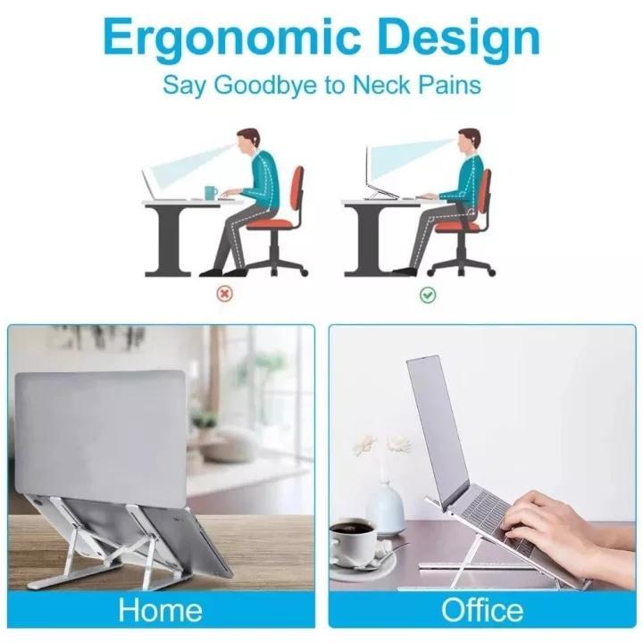 Adjustable Foldable Laptop Stand Computer Holder Desk Base … in Bishan - Image 1