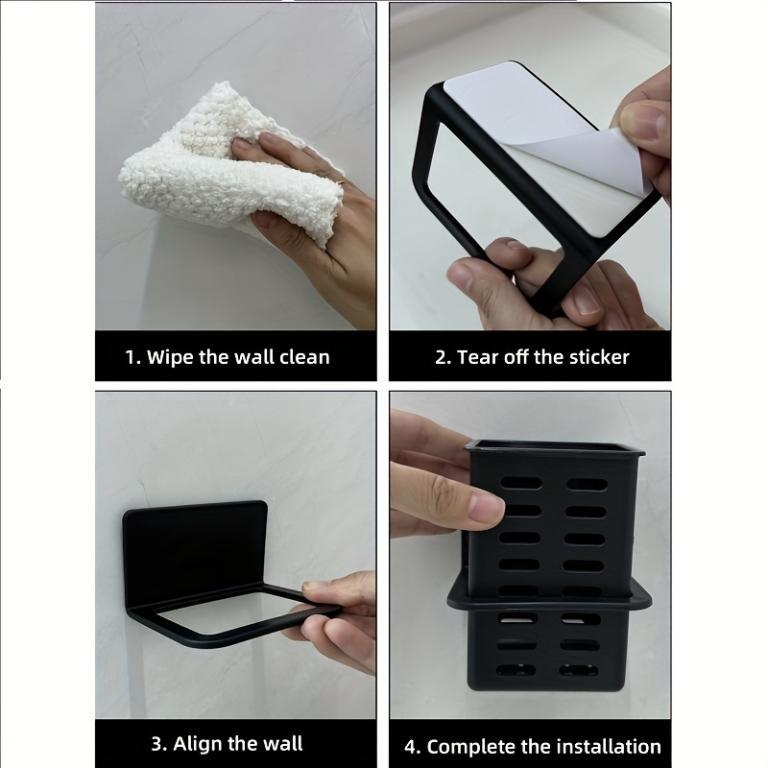 Bathroom Wall-Mounted Storage Box Set (2PCS) – Organizer … in Pasir Ris - Image 1