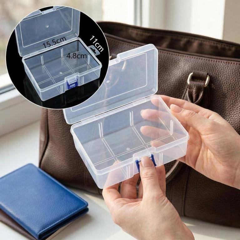 [snowsumptuous] Rectangular Plastic Storage Box Dustproof … in Pasir Ris - Image 1