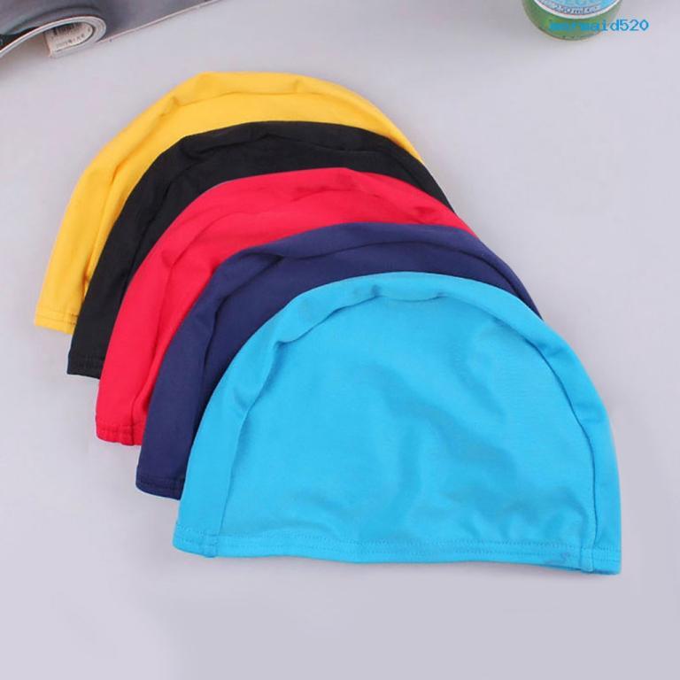 [Mer] Swimming Cap Solid Color Waterproof Nylon Breathable … in North-Eastern Islands - Image 1