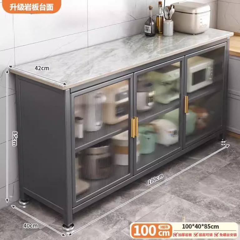 Kitchen Cabinet With Wheels Storage Multifunctional Rack … in Sembawang - Image 1