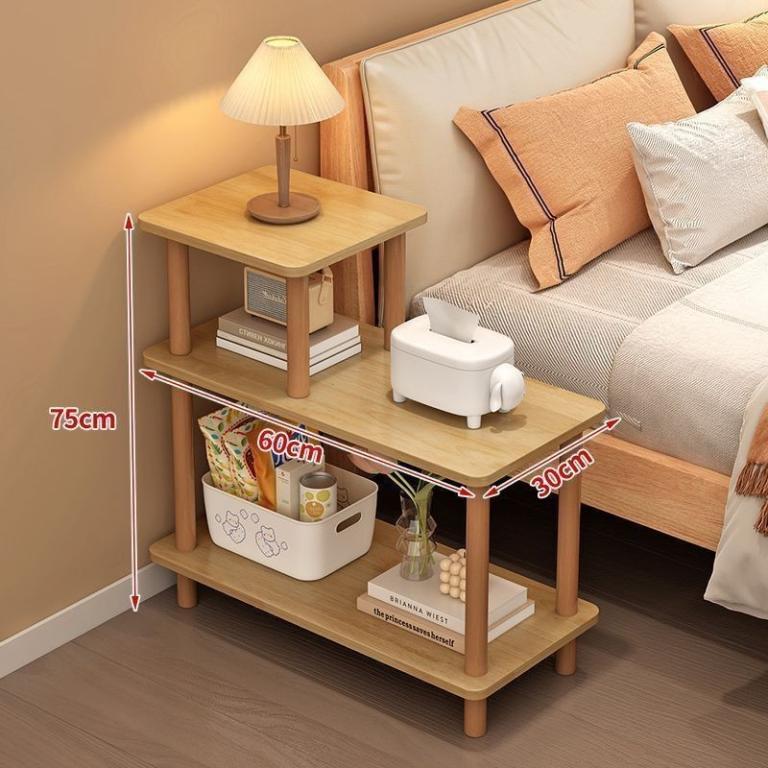 PJJY Bedside Table Small Coffee Table Storage Rack Bedroom … in Bishan - Image 1