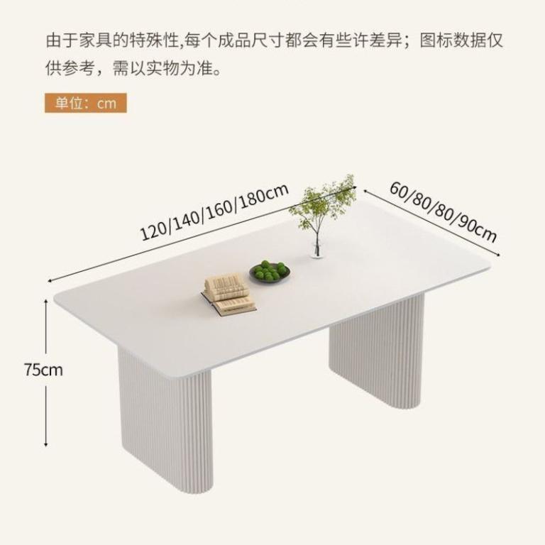 【Dining Table】Rock Slab Dining Table And Chair Set Modern … in Bishan - Image 1