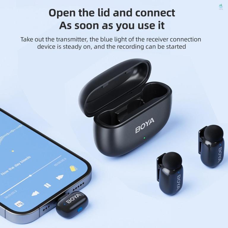 BOYA mini One-Trigger-Two 2.4G Wireless Microphone System … in Pasir Ris - Image 1