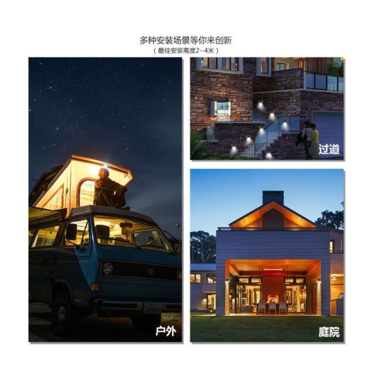 20LED Wall Lamp Solar Sensor Light 20LED 灯珠太阳能灯户外花园庭院灯家用人体感应 … in Sembawang - Image 1
