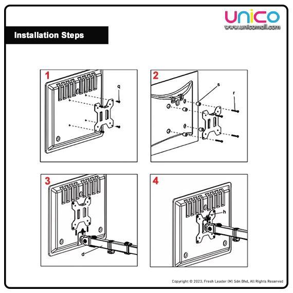 Fully Adjustable Monitor Arm Table Mount Stand for Monitor … in Toa Payoh - Image 1