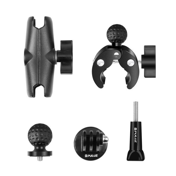 Ready stock PULUZ Motorcycle Crab Clamp Handlebar Fixed … in North-Eastern Islands - Image 1