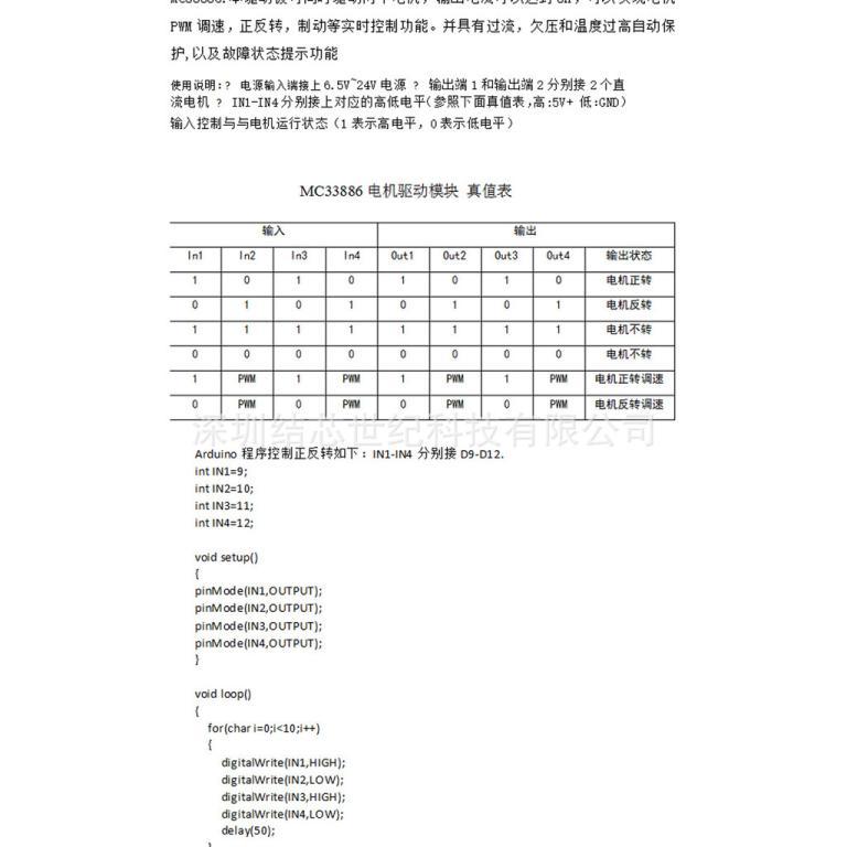 MC33886 Motor Driver Module 4Road Output Robot Smart Car … in Woodlands - Image 1