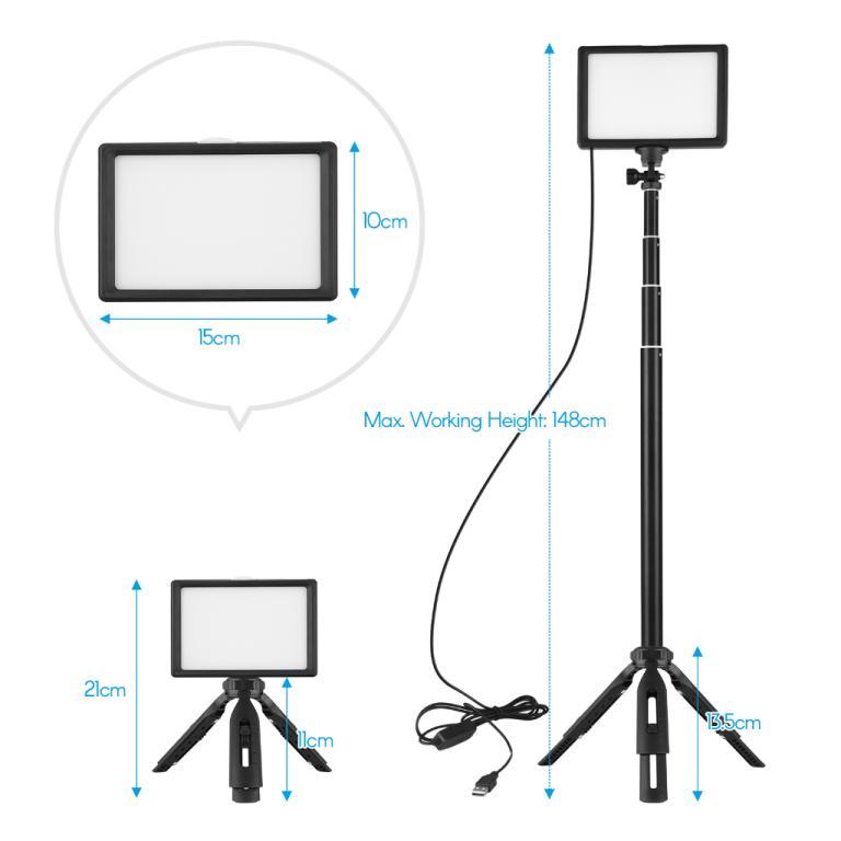 Andoer 2pcs USB LED Video Light Kit Photography Lighting … in Mandai - Image 1