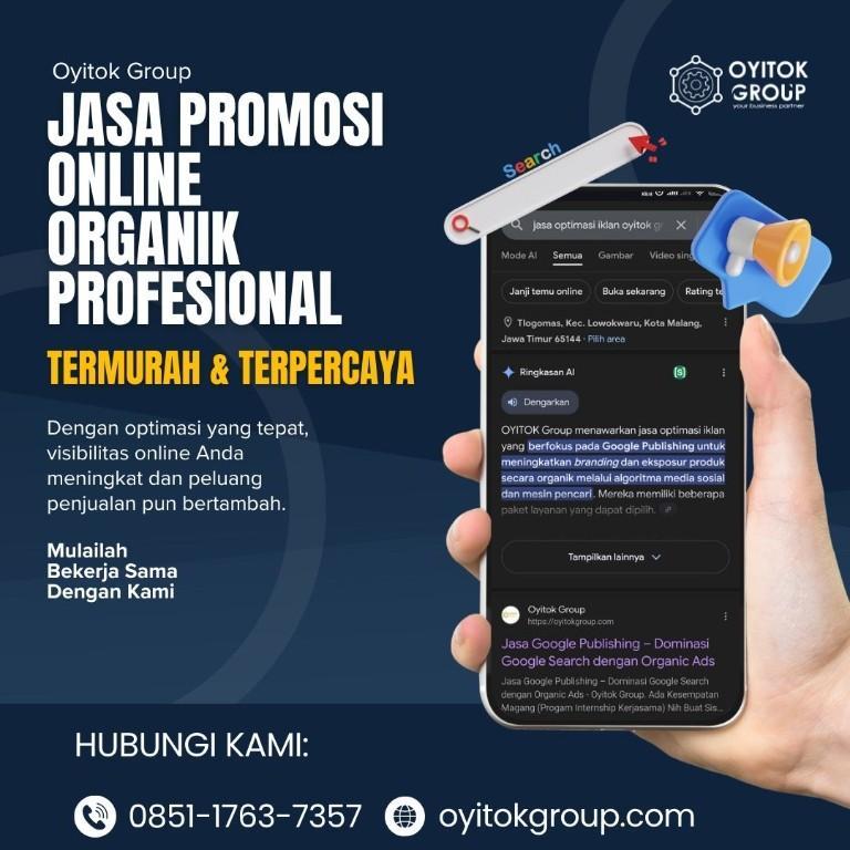 JASA PROMOSI ONLINE ORGANIK PROFESIONAL in Indonesia - Image 1