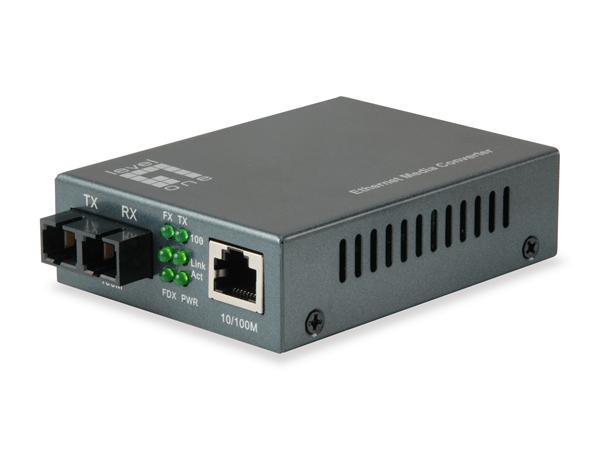 CONVERTIDOR FIBRA LEVEL ONE FVT-1104 RJ45 ETHERNET A FIBRA … en Málaga - Imagen 1