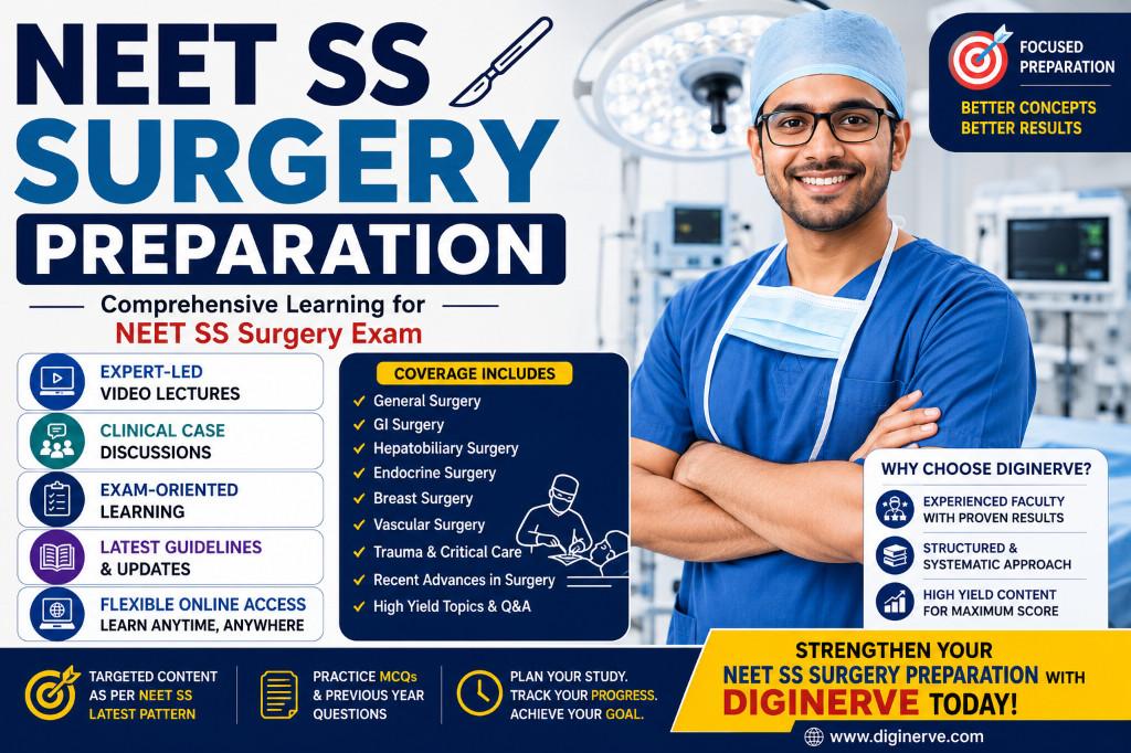 DigiNerve NEET SS Surgery Preparation Course in India - Image 1