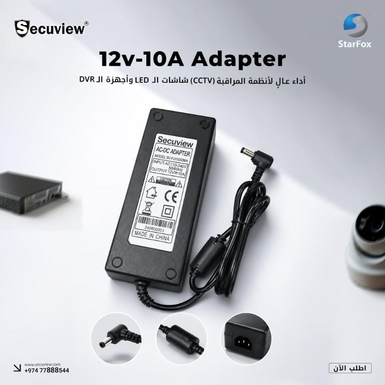 Secuview High-Performance 12V 10A Adapter for CCTV, LED & DVR in United States - Image 2