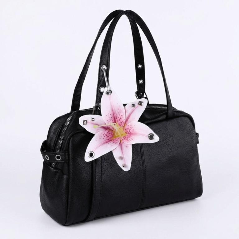 YANN Orchid Lily Keychain, Backpack Decoration Simulation … in Taman Johor Jaya - Image 1