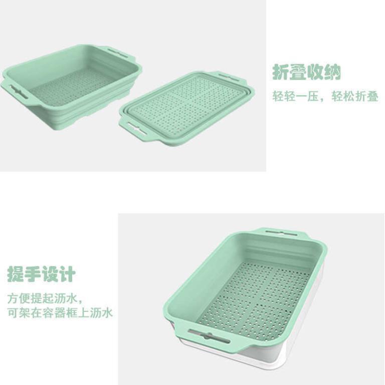 Multifunctional Silicone Foldable Drain Basket Rack … in George Town - Image 1