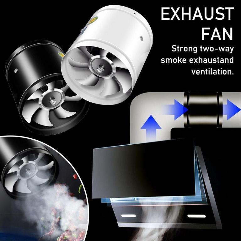 IOLINIDT Mute Exhaust Fan, Pipe Toilet Super Suction … in Kajang - Image 1