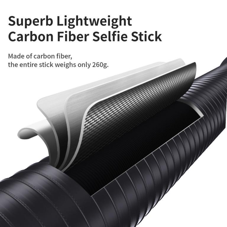 AMagisn 3M Carbon Fiber Invisible Selfie Stick Monopod - … in Shah Alam - Image 1