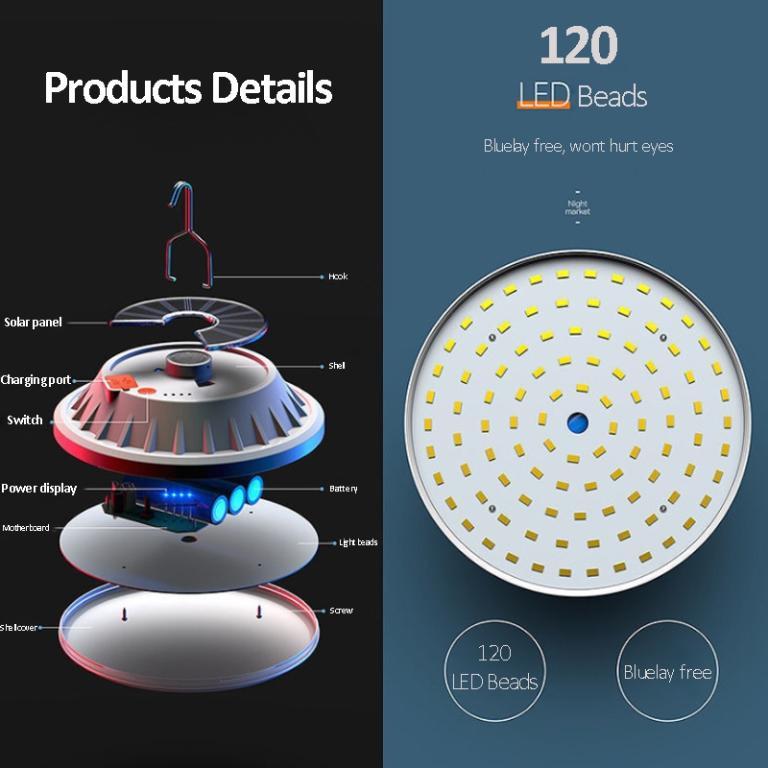【Ready Stock】400W USB Rechargeable LED Bulb Lamp Remote … in Malaysia - Image 1