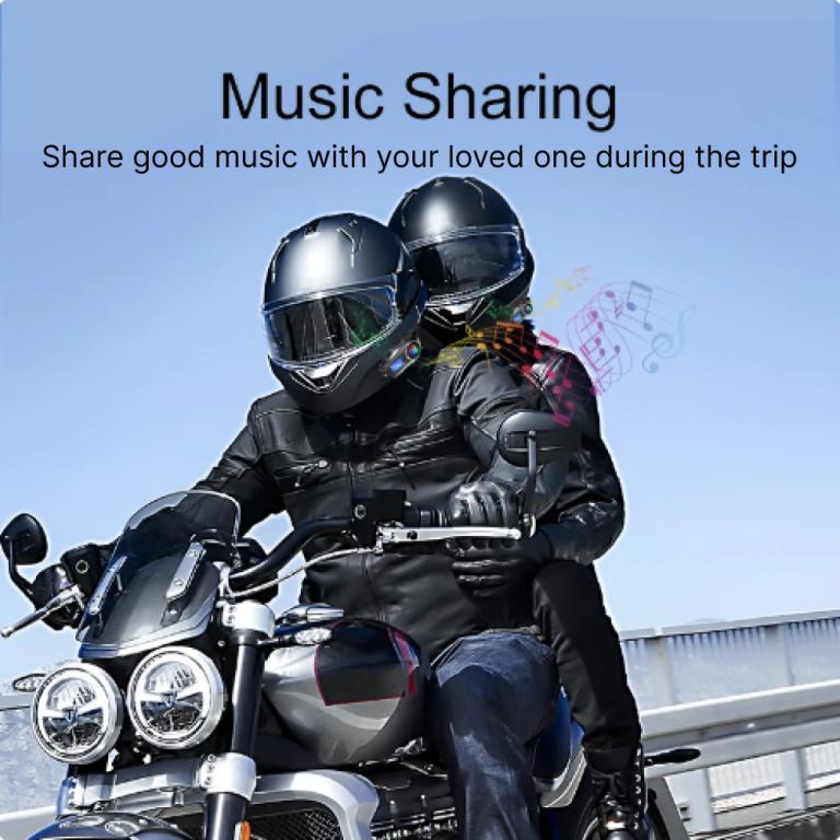 Intercom Q58max Bluetooth Headset Motorcycle Helmet with … in Ipoh - Image 1