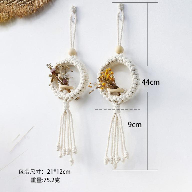 Bohemian Handwoven Cotton Rope Simulation Flower Basket … in Petaling Jaya - Image 1