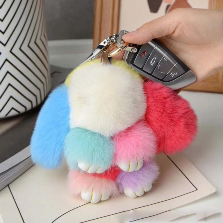 AROMA Play Dead Rabbit Doll, Fluffy Cute Rabbit Fur … in Taman Johor Jaya - Image 1