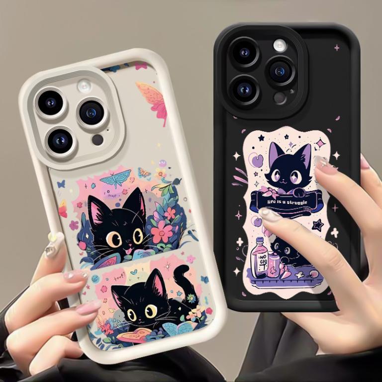 Case For OPPO Reno 11F 5G Cute Cat Phone Three-Color … in Batu Feringgi - Image 1
