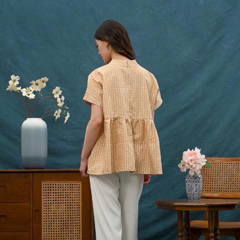 NONA RARA - Nyiur Cream Natural Color T5551, batik blouse … in Kajang - Image 1