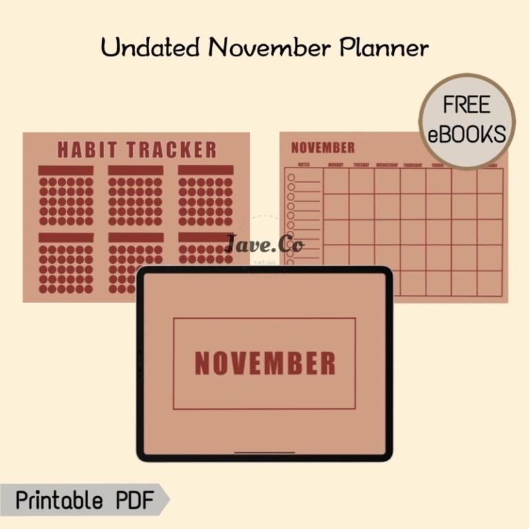 Notability / GoodNotes Undated November Planner/ Digital … in Putrajaya - Image 1