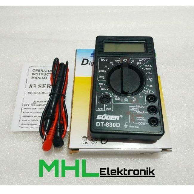 SUOER 830 Series Digital Multimeter in Kuala Lumpur - Image 1