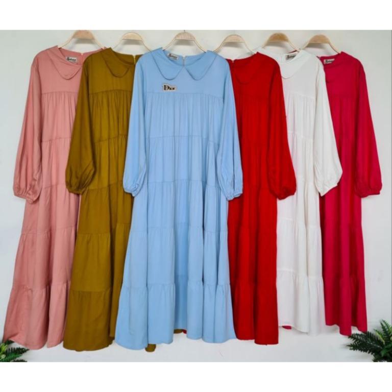 Plain RAYON MIDI DRESS / RAYON DRESS / SIMPLE DRESS … in Taman Johor Jaya - Image 1
