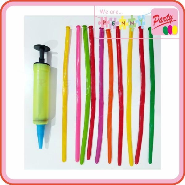 Nipple Balloons Long/s, 10 pcs + Inflatable Pump, … in Kajang - Image 1