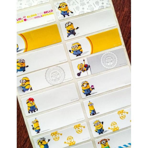 New Minion Despicable Me Sticker Name Label Sticker … in Malacca Town - Image 1
