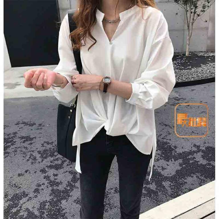 Fastest In Taiwan Long-Sleeved Shirts Plain Basic Style … in Batu Feringgi - Image 1