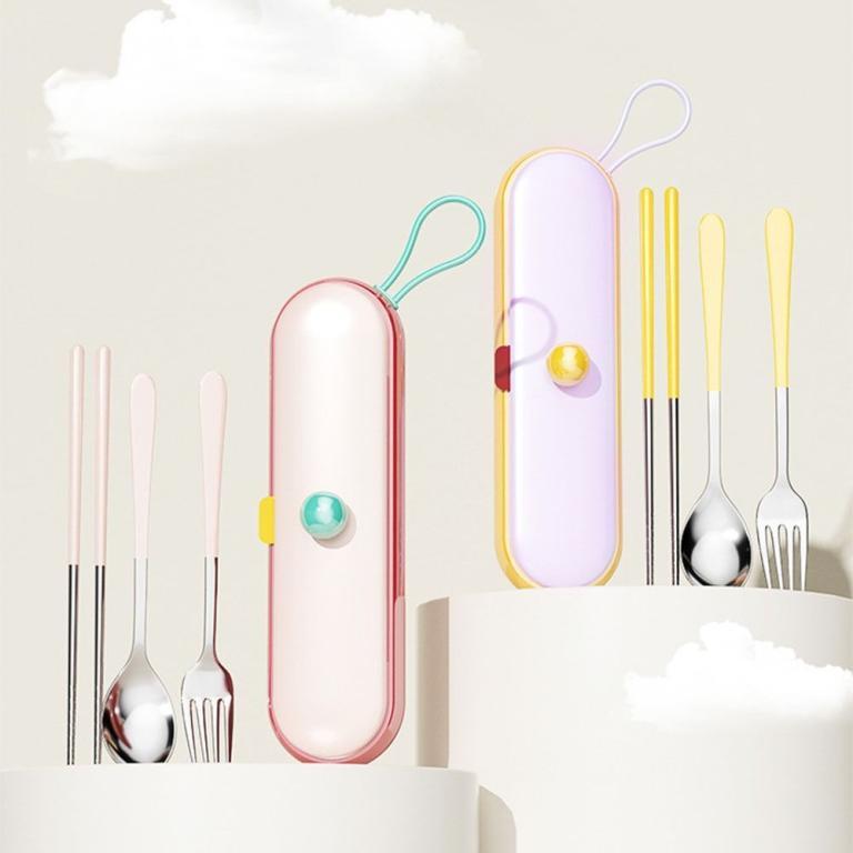 ELEGANT Portable Tableware Set, Dopamine Cartoon Pattern … in Putrajaya - Image 1